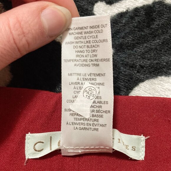 CLEO PETITES Brick red tappered straight leg pants w/ zipper pockets ~ XS SMALL - Picture 9 of 11